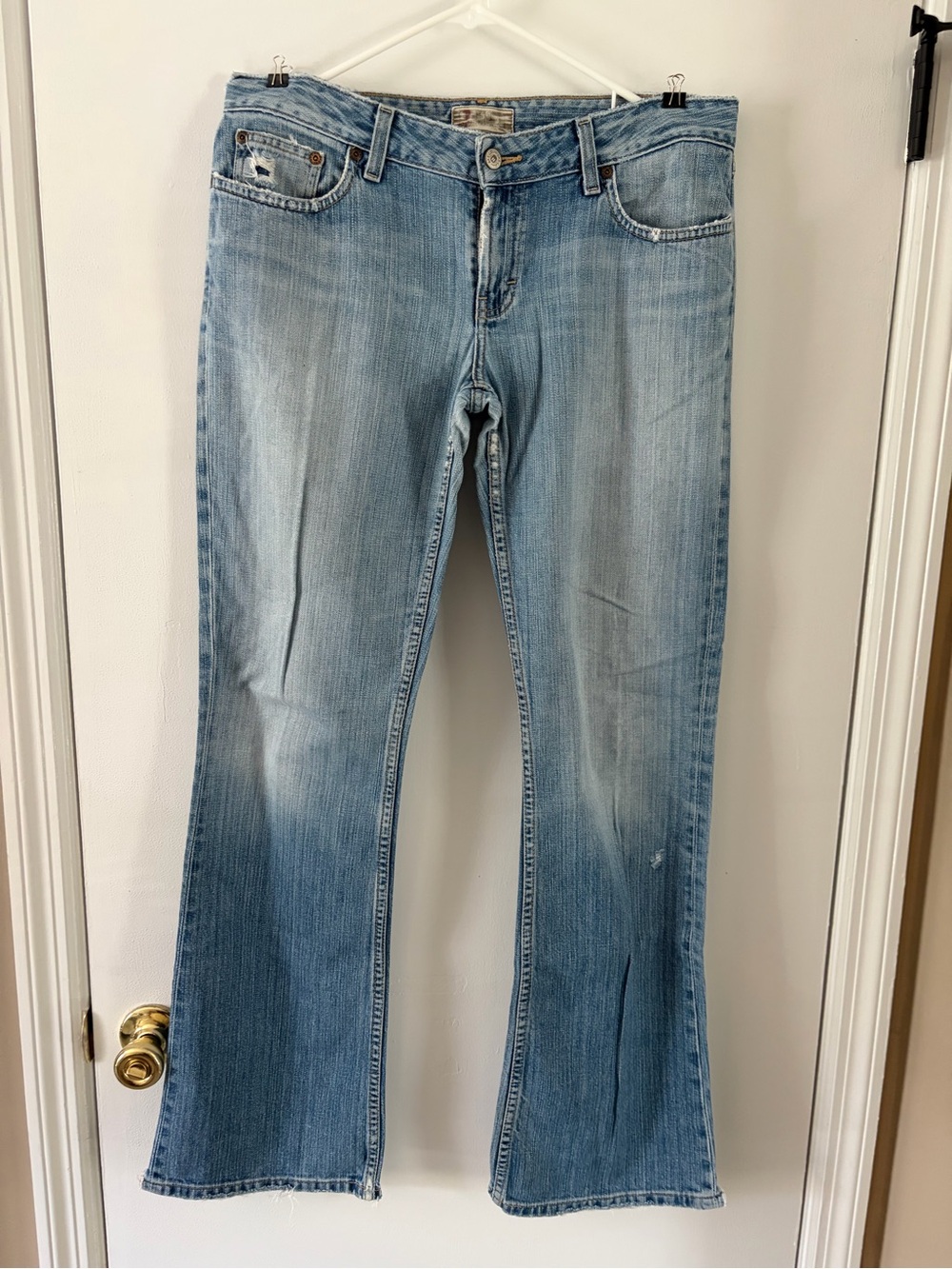 Vintage BKE Women's Light Blue Flare Jeans